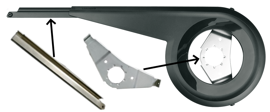 Chainbow Ketttingscherm - SKS - 38t - inclusief bril en alu profiel