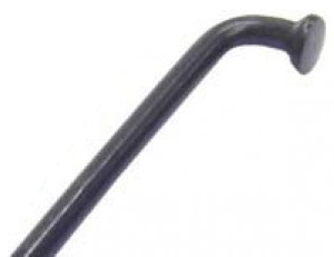 Spaak zwart 294-14G RVS (per stuk)