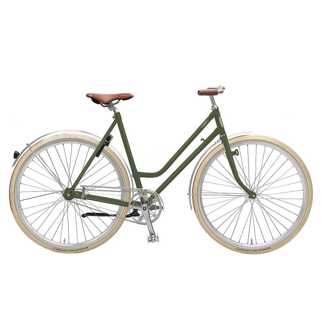 Vigour Moss Green – Sporty city bike with coaster brake - Large framesize