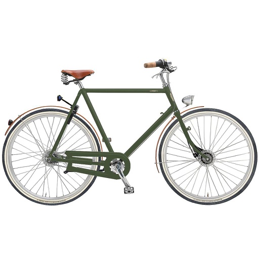 [DSC2503] Road Moss Green – Lichte herenfiets 7 versnellingen – Framehoogte Small