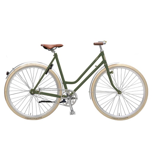 [DSC2504] Vigour Moss Green – Sporty city bike with coaster brake - Large framesize